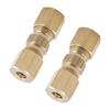5pcs 3/16" OD Hydraulic Brake Lines Pipe Brass Brake Line Union Fittings Straight Reducer Compression Kits Connector Car Accesso