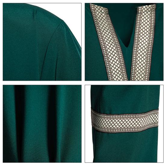 Средневековая туника викингов, рубашка с v-образным вырезом и длинными рукавами, вышивка, унисекс, косплей, сцена, события эпохи Возрождения, костюм на Хэллоуин, пиратский топ