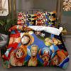 3D комплект постельного белья «Пиратский король» с мультяшным аниме, пододеяльник и наволочка, 2/3 кусочка ткани из микрофибры AU135 * 200, полноразмерное украшение для дома