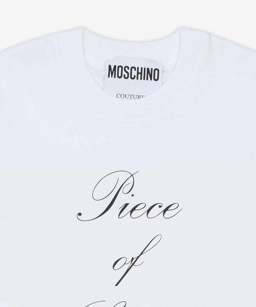 MOSCHINO Футболка 'Кусок Сиденья' - Белый / Aef251Dj071704411001