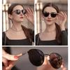 Kingseven 2022 New Handmade Walnut Wood Round Sunglasses Men Women Polarized Mirror Sun Glasses Male Steampunk Shades Oculos