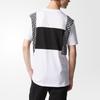 adidas Мужская футболка с круглым вырезом Originals Trefoil, белые топы BQ0914