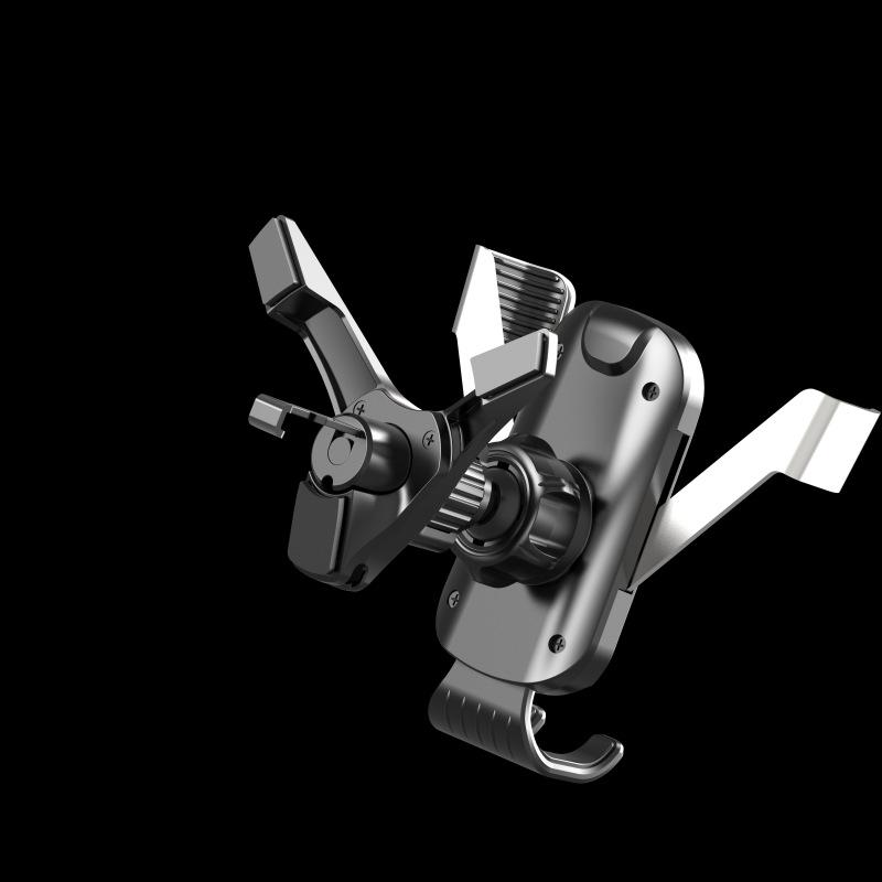 Треугольный гравитационный держатель для телефона в автомобиль с бесшумным механизмом для круглых воздуховодов