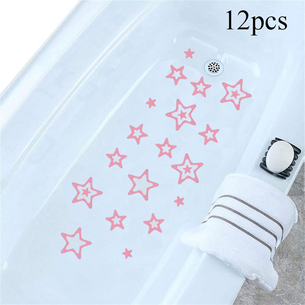 12Pcs Adhesive Peva Stickers Non-Slip Stickers Suitable For Bathtub Shower Swimming Pool Bathroom Tile Floor Anti-Slip Sticker