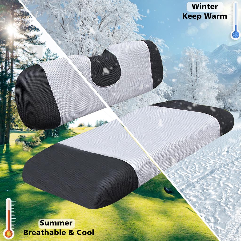 Golf Cart Fashion Design Heat Washable Polyester Mesh Cloth Seat Cover For Club Car DS & EZGO TXT
