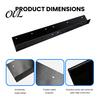 Rainwater Management System Roof Rain Gutter Diverter, Carbon Steel Splash Barrier Guard for House Roofs, Doorway Corners Metal