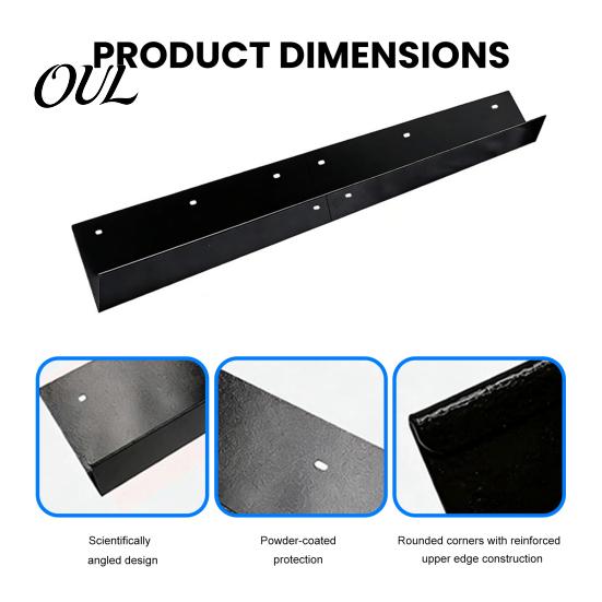 Rainwater Management System Roof Rain Gutter Diverter, Carbon Steel Splash Barrier Guard for House Roofs, Doorway Corners Metal
