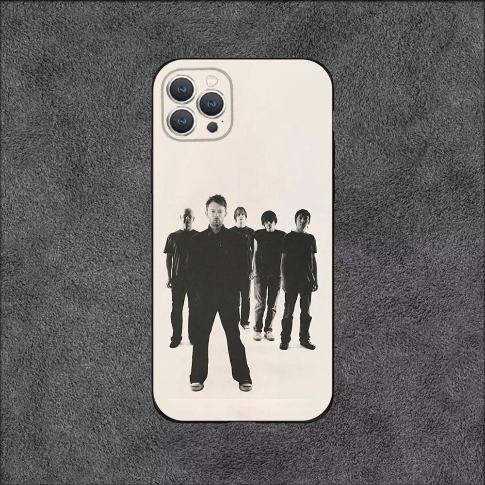 Чехол для телефона R-Radiohead Rock Band для iPhone 16,15,14,13,12,11,Plus,Pro Max,XS,X,XR,SE,Mini,8,7 Мягкий силикон Черный чехол