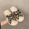 Fashion Summer New Round Toe Open Toe Leopard Print Soft Sole Non-slip Wear-resistant Flats Women's Fashion Sandals
