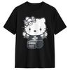 Goth Gothic Hellokitty   Black Satanic T Shirt Leisure Short-Sleeved Tops Summer 100 Cotton O Neck 4XL 5XL 6XL Clothes