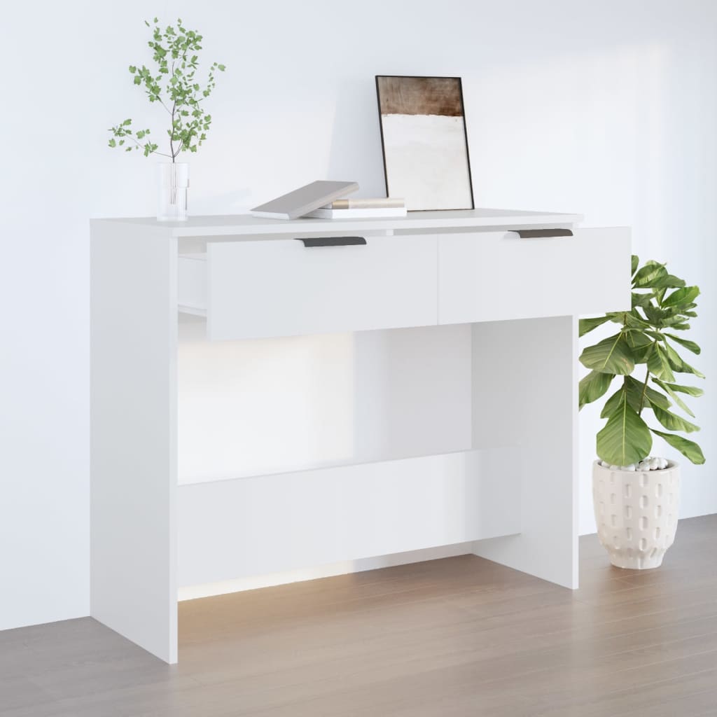 Vidaxl Stolik Konsolowy, Biały, 90X36X75 Cm, Materiał Drewnopochodny