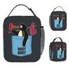 Pingus Cute Lunch Bag Portable Lunch Box Child School Graphic Design Cooler Bag Aesthetic Oxford Tote Food Bags