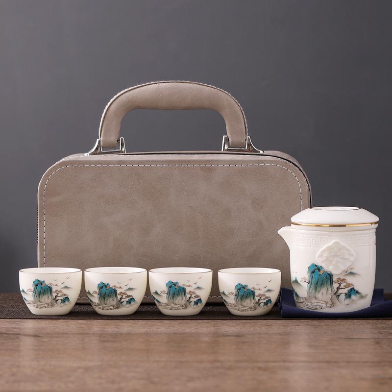 Portable travel tea set Sichuan Chengdu Panda business gift box company anniversary gift to customers