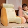 Soft Latex Pillow Headboard Cushion for Bed and Sofa Waist Lumbar Support Pillow with Extended Back Rest Breathable Cover