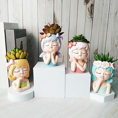 3D Fairy Girls цветочный горшок суккулентное растение цветочный контейнер для кафе кухня гостиная спальня домашний сад кашпо декор