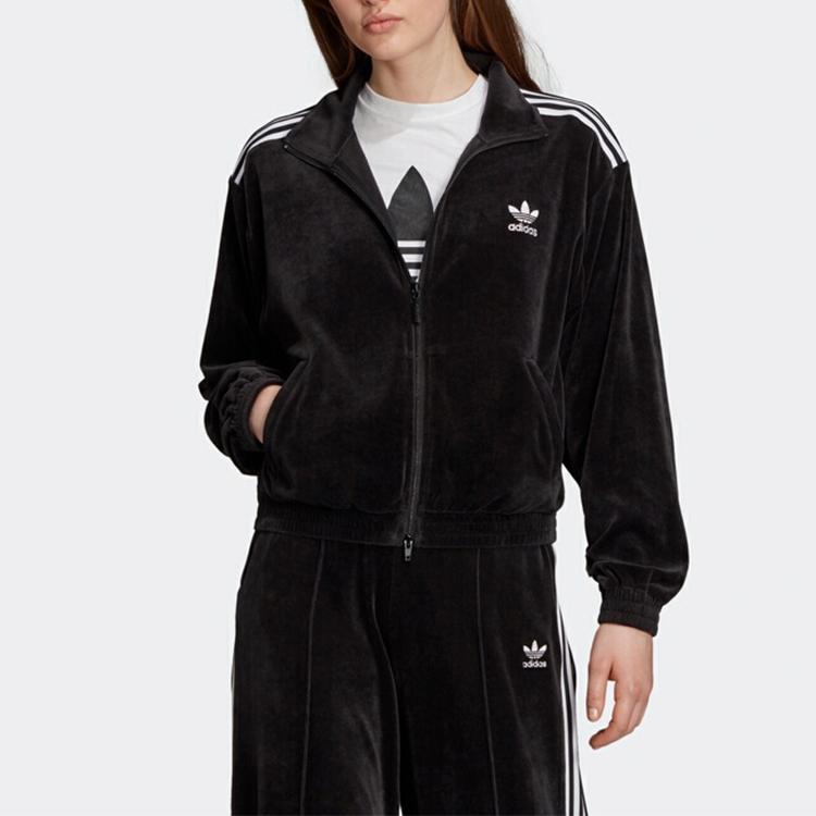 adidas Оригинальные куртки женские черные с воротником-стойкой умеренные другие FL0057