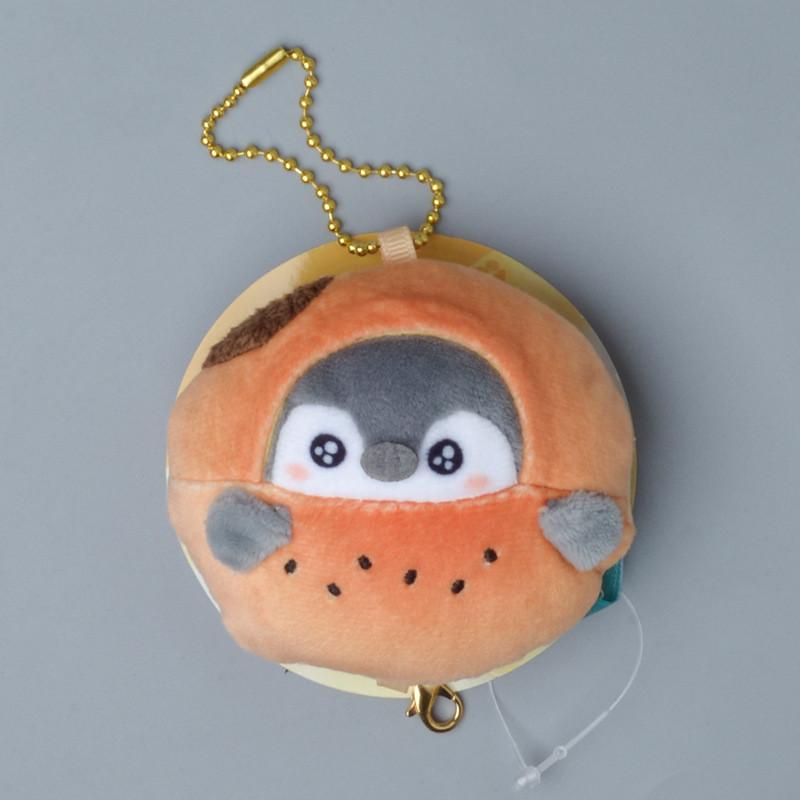 Penguin Egg Character Toast Pineapple Bun Plush Doll Keychain For Gift Giving