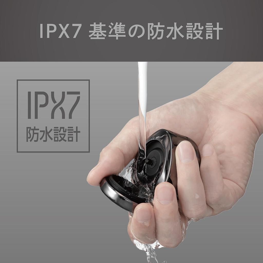 Мужская роторная бритва Koizumi KMC-0830/H с USB-зарядкой, водонепроницаемая, моющаяся, мини-размер, серая, с колпачком и чехлом