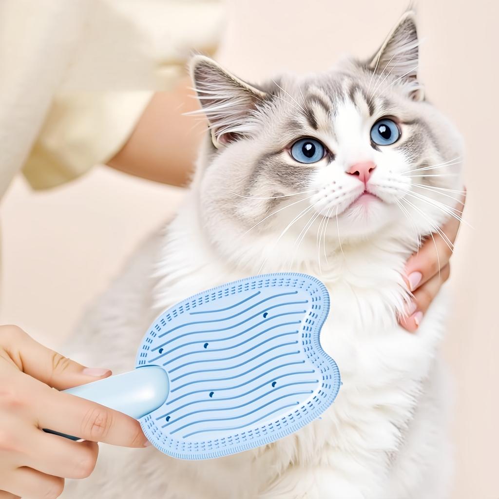 Brush for Shedding Dog Brush Hair Cleaning Comb Bath Massage Tool for Shedding & Grooming, Remove Loose Hair, Shape, Silicone Bristles