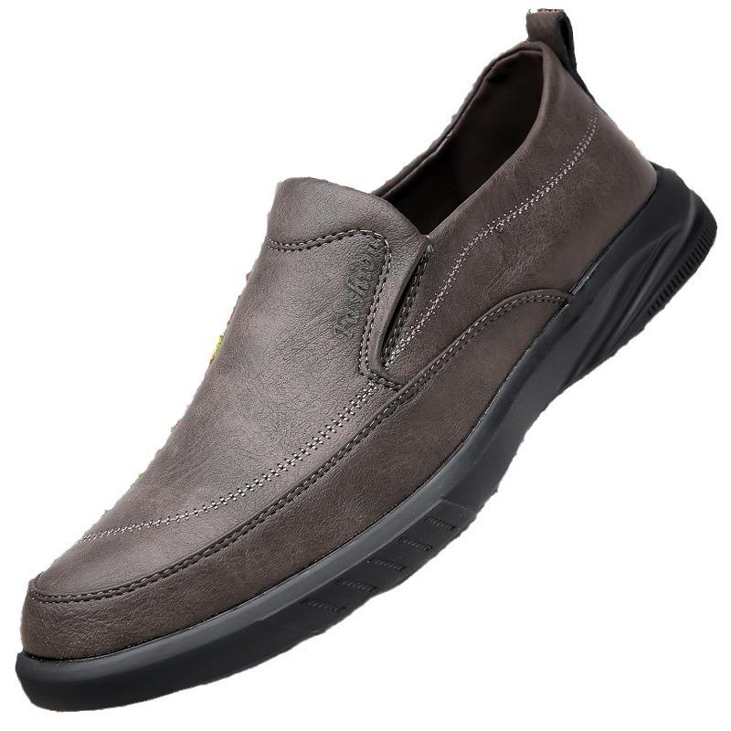 Fashion Spring Autumn Fashion Leather Lightweight Slip-on Platform Men's Loafers Designer Soft Sole Casual Business Men's Dress Shoes