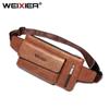 Men Casual Crossbody Bag Fashion Brand Design Waist Bag Male Outdoor Pu Leather Sport Bag