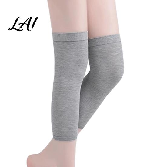 Extended Knee Warmers Soft for Cold Protection Breathable Cotton Leg Sleeves Anti Pads Slip Warmers Elastic Thermal Autumn Winter Unisex Sleeves