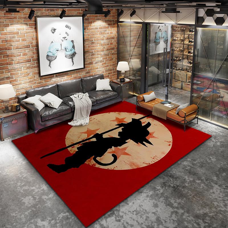 Cute Cartoon Son Goku Carpet Rug For Living Room Bedroom Home Sofa Decoration,kids Play Nonslip Floor Mat
