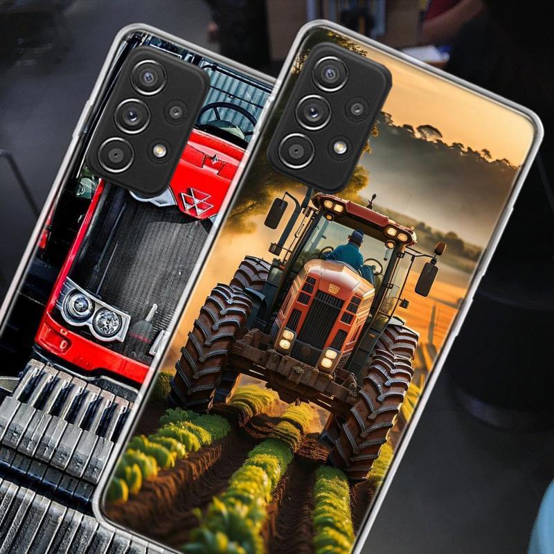 Чехол для телефона-трактора для Samsung A15 A25 A35 A55 Galaxy A12 A22 A32 A52S A72 A05S A02S A42 J6 J4 A6 A7 A8 A90 A80 J8 A9 Cov