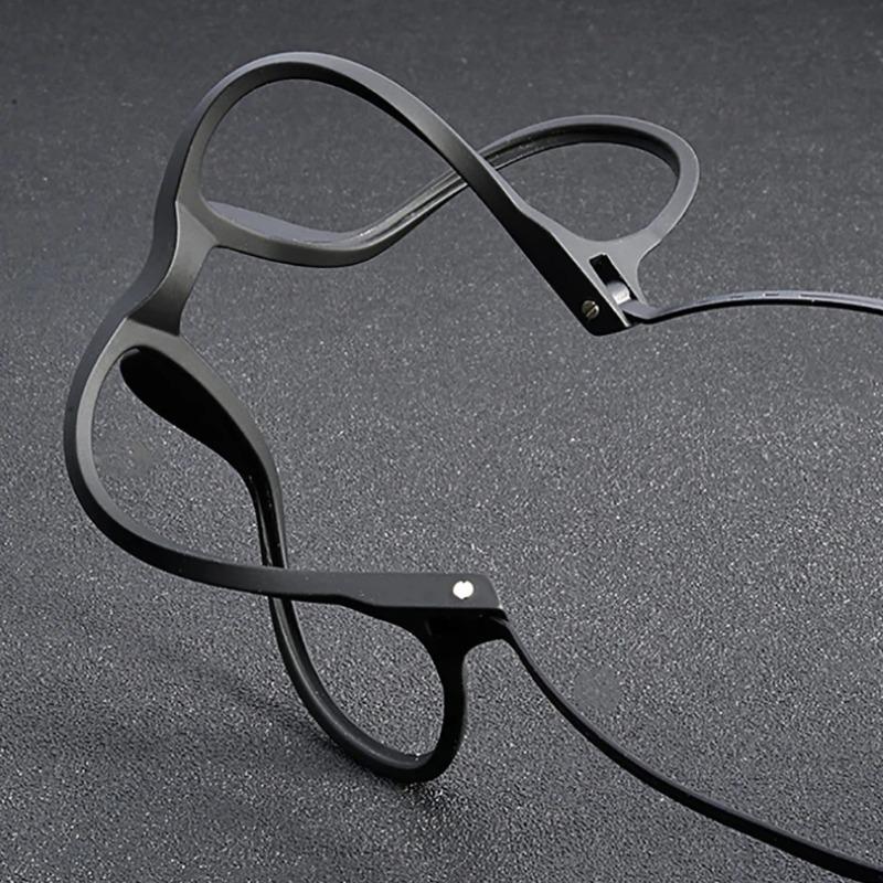 Модные удобные очки Tr90 в ретро-стиле, сверхлегкие титановые очки, квадратные мужские очки для отдыха на природе, деловые очки с большой оправой