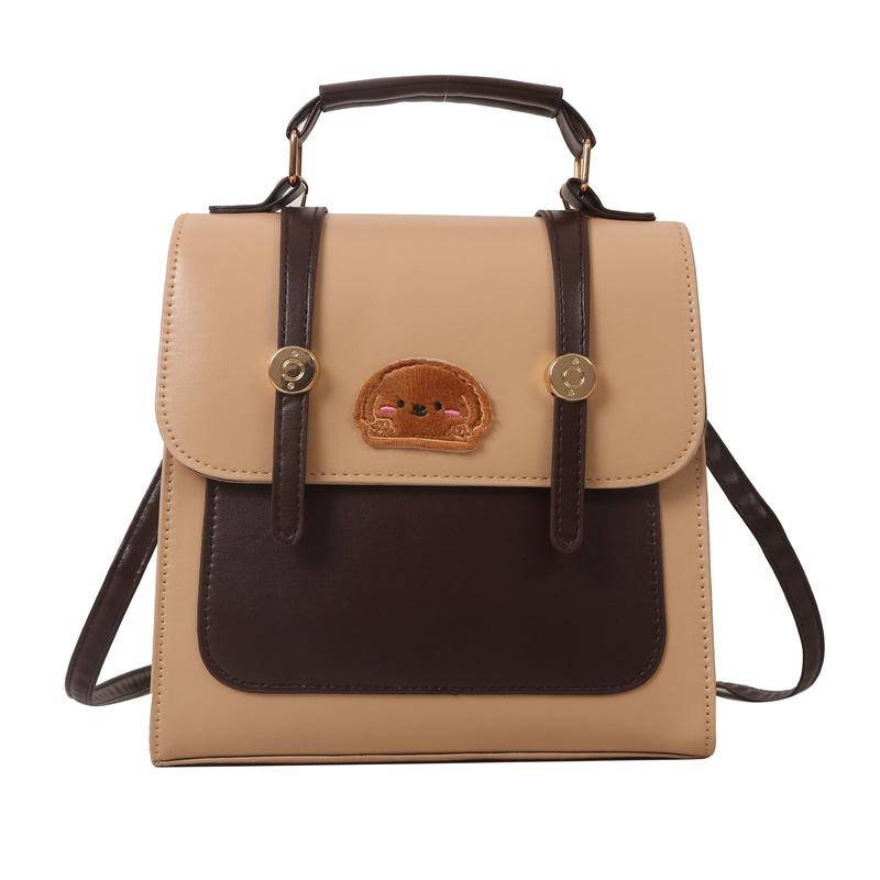 Весенний новый корейский рюкзак сумка через плечо простая дорожная текстура простая ретро повседневная сумка