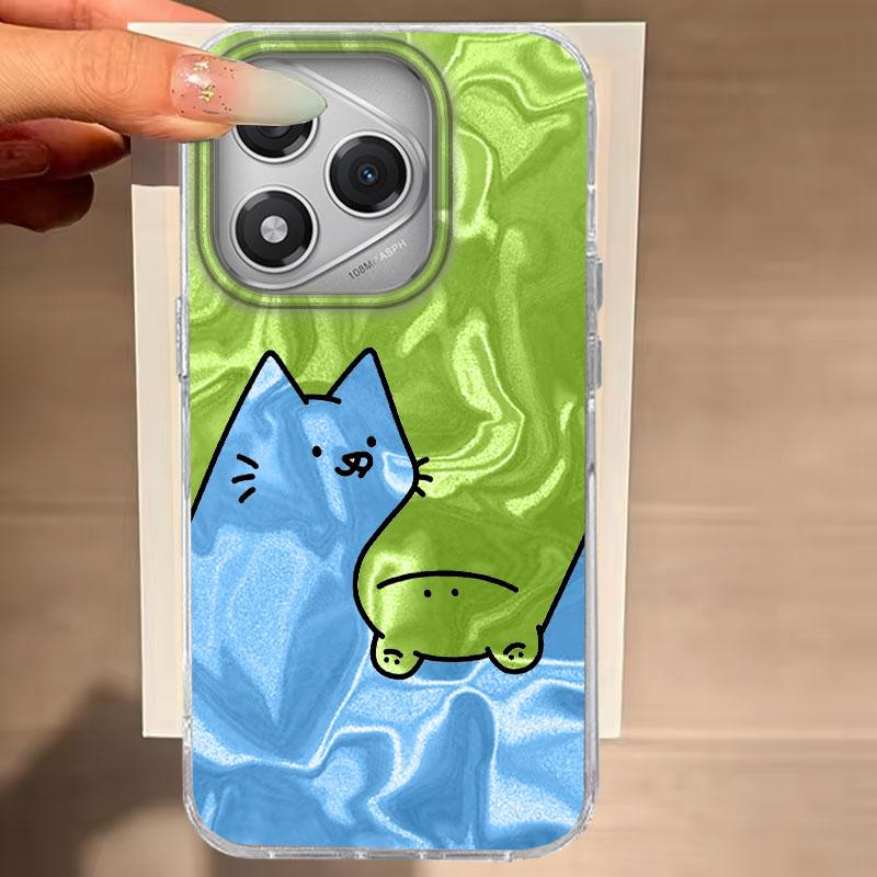 For Honor 400 Lite 200 Lite 200 Pro X9b Magic 7 6 Lite X9c X8b X7c 200 SMART 5G Phone Cover Cute Purple Cat For Honor 200 Bags