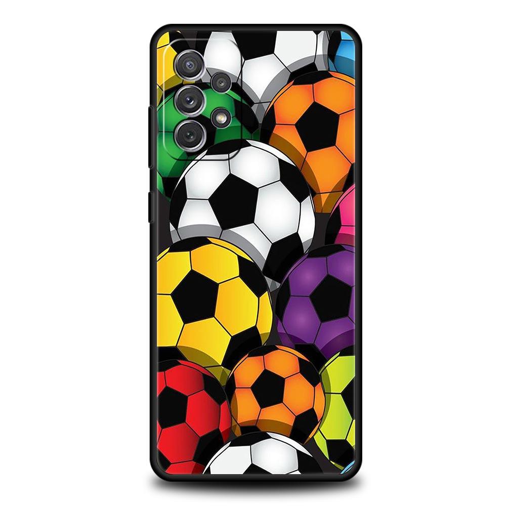 Чехол для телефона с футбольным мячом и футболом для Samsung Galaxy A13 A51 A71 A41 A31 A21S A11 A03S A12 A32 A52 A22 A23 A33 A53 A73 5G