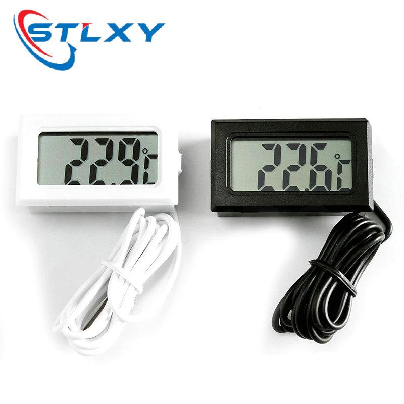Mini LCD digital thermometer used for freezer temperature - 50-110℃ refrigerator thermometer indoor and outdoor waterproof probe 2