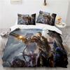World of Warcraft Games Bedding Set Horde Banner Flag Printed Duvet Cover Set Pillowcase Twin Full Queen King Size Drop Shipping