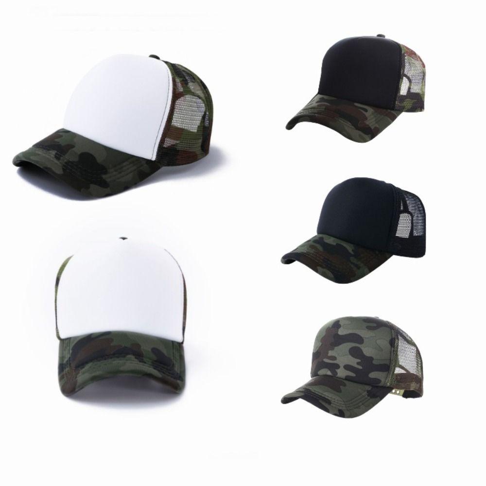 Camouflage Baseball Cap Sun Protection Trucker Cap Casual Driver Cap Summer