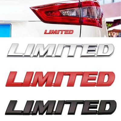 3D металлический логотип LIMITED для автомобиля, задний багажник, крыло, эмблема, значок, наклейки, аксессуары для укладки