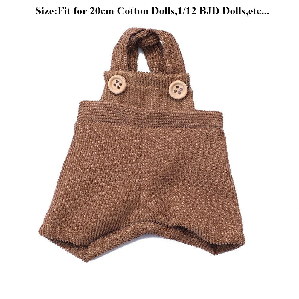 Повседневная одежда, модная футболка, мини-комбинезон, штаны для 20 см хлопковой куклы/для 1/12 куклы