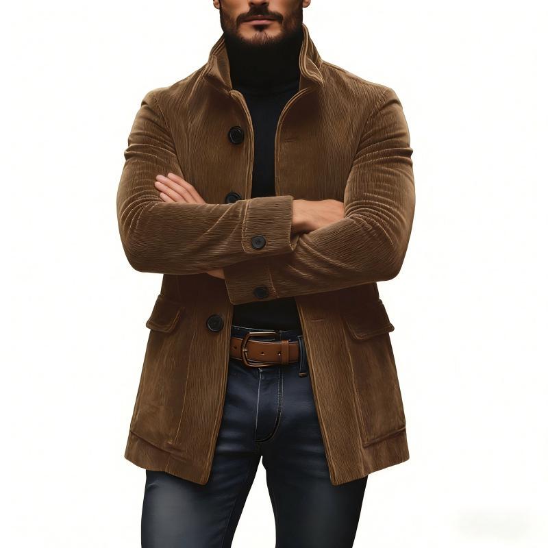 Модный однобортный пиджак для мужчин 2025 года - Многоцветный, Разные размеры