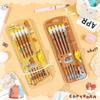 2Set Cartoon Cute Capybara Hb Pencils With Eraser Student Writing Drawing Hb Pencils Sketch Pens Student Stationery Gifts