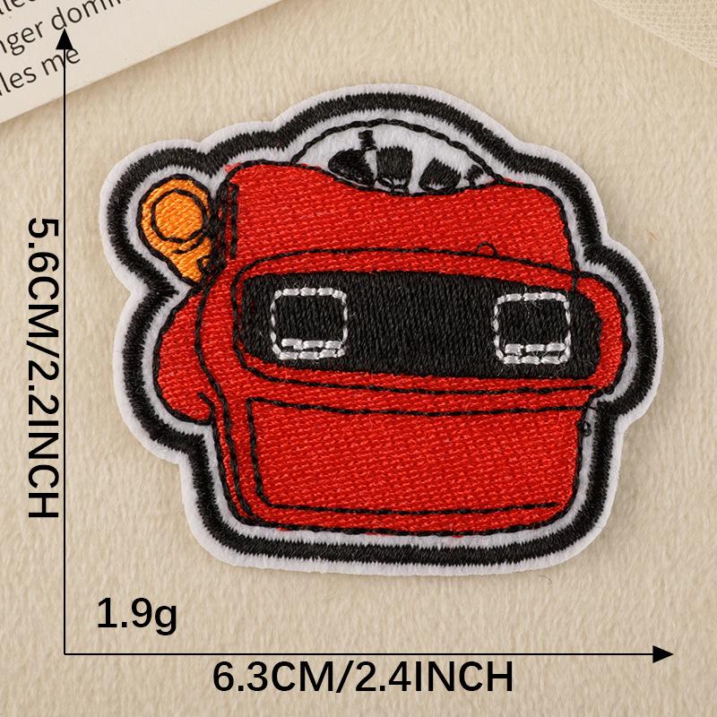 Мультяшная вышивка букв, термонаклейка для обуви и скрапбуков