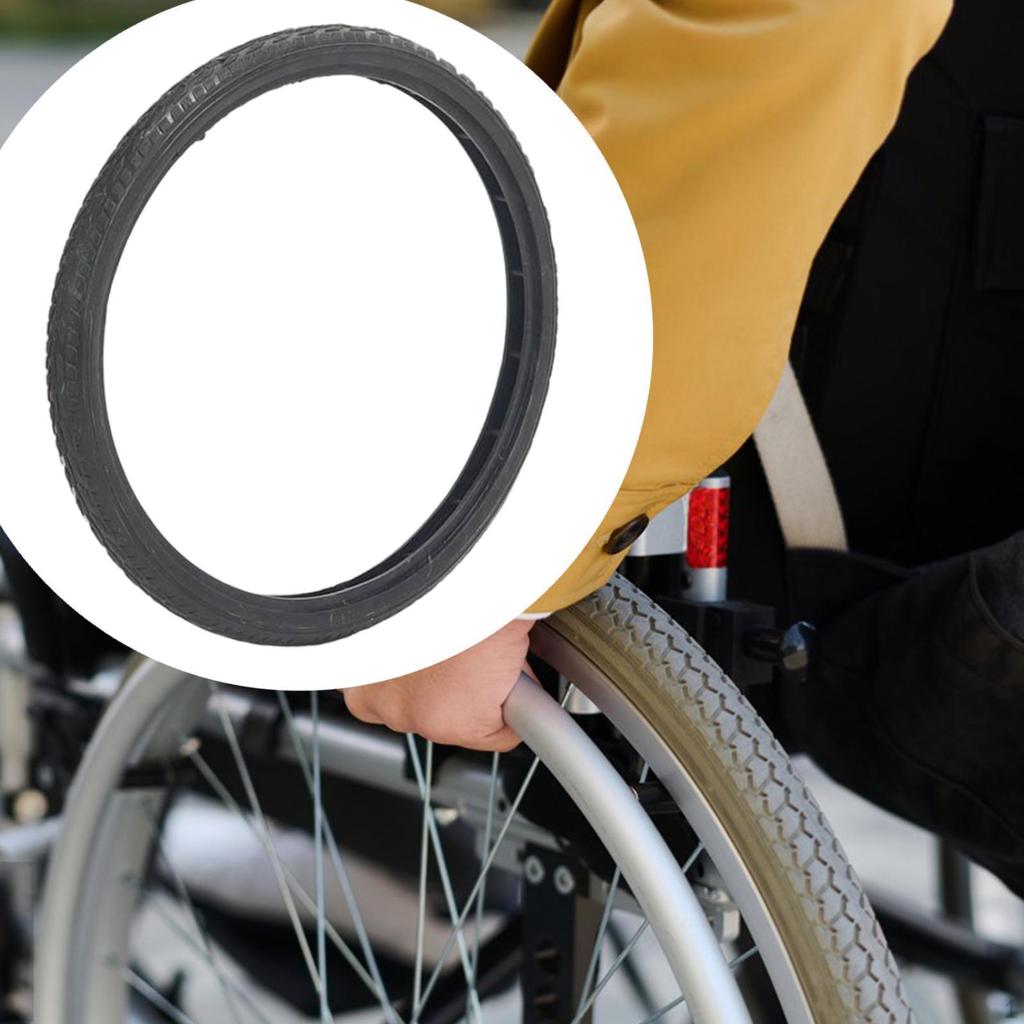 Заднее колесо инвалидной коляски, цельная шина, простая установка, запасные части премиум-класса, замена