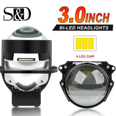 2 ШТ. 3-дюймовые Bi-LED проекторные линзы для фар для Hella LED Lights проектор 40000 лм 120 Вт диодная фара автомобильные аксессуары