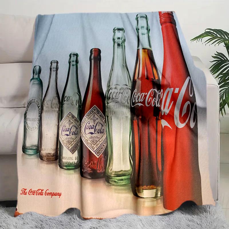 Cocacola Vintage Bottle Blanket Soft Comfortable All Seasons Perfect Sofa Office Naps Blanket Gift Idea Birthday Present Christmas Gift
