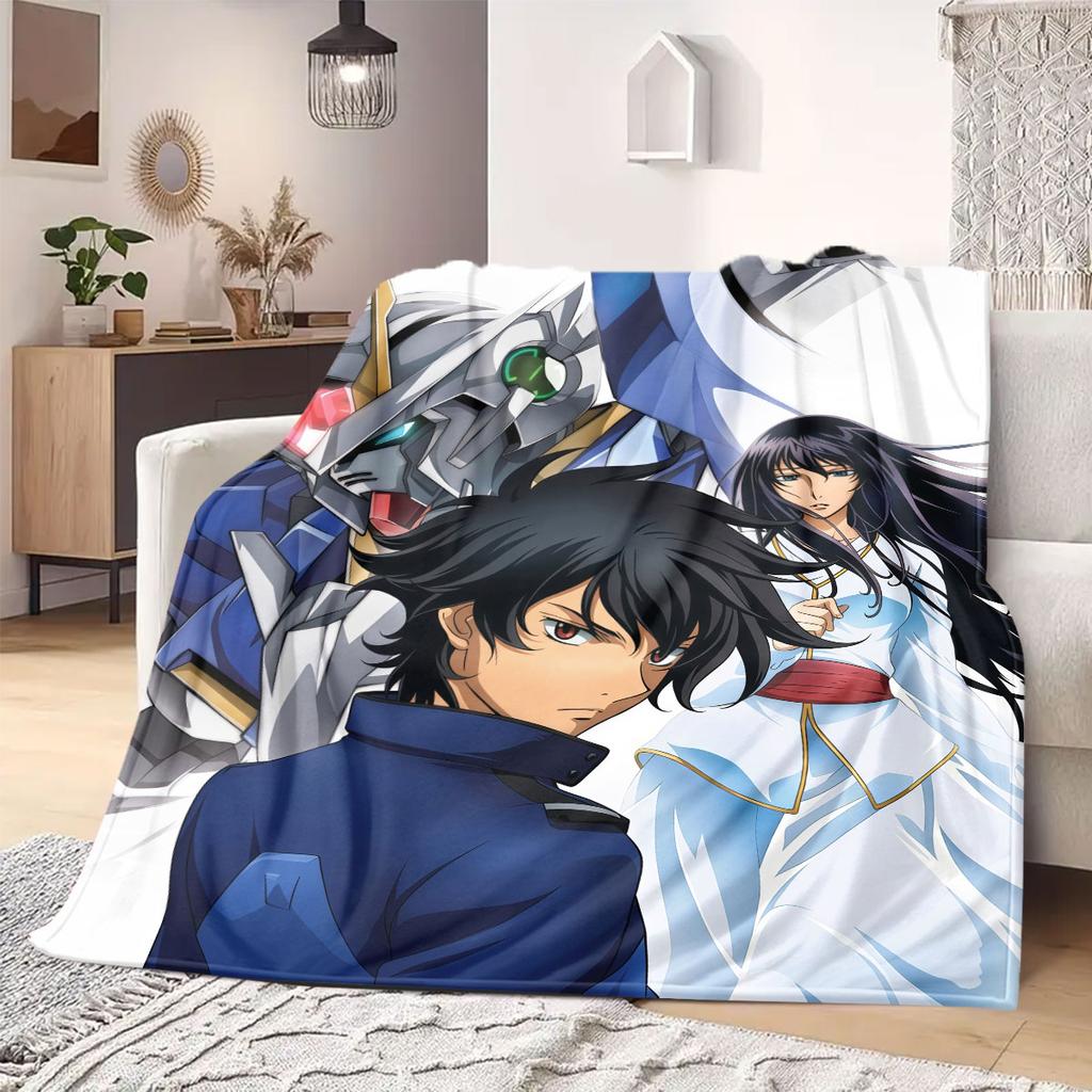 Newtype Gundam Pilot Flannel Blanket Warm,Comfortable,Suitable for Bedrooms,Sofas,Beds,Chairs,Picnics,Travel