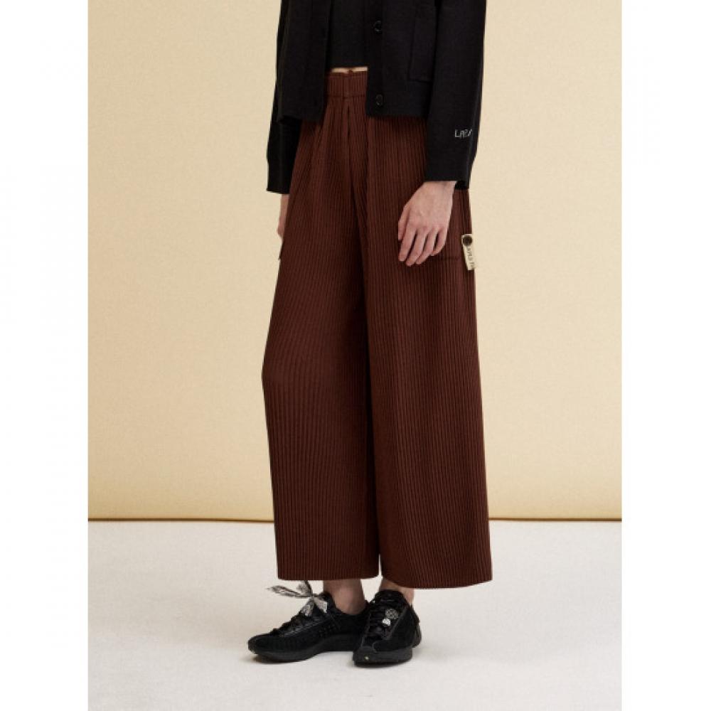 Lapli Flap Detail Bold Wide Leg Pants Lpptf125c03