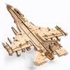 3D Деревянная головоломка Вторая мировая война Военный MOC Dassault Rafale M Истребитель Модель Самолета DIY Игрушка-головоломка для Подростков Взрослых