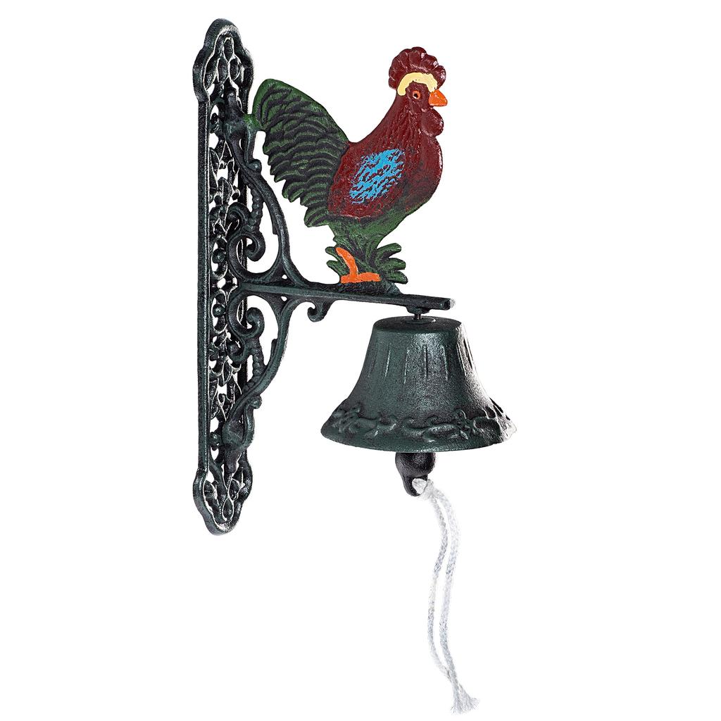 KADAX Cast Iron Door Bell Rooster Knocker Decorative Retro Bell