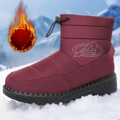 Женские зимние теплые сноубутсы большого размера, утепленная подкладка, ботильоны, нескользящая уличная обувь, для пеших прогулок, альпинизма, спортивная хлопковая обувь