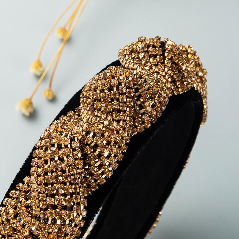 Женская великолепная повязка на голову со стразами, большая серия, шампунь для волос, байковый обруч для волос Grotto