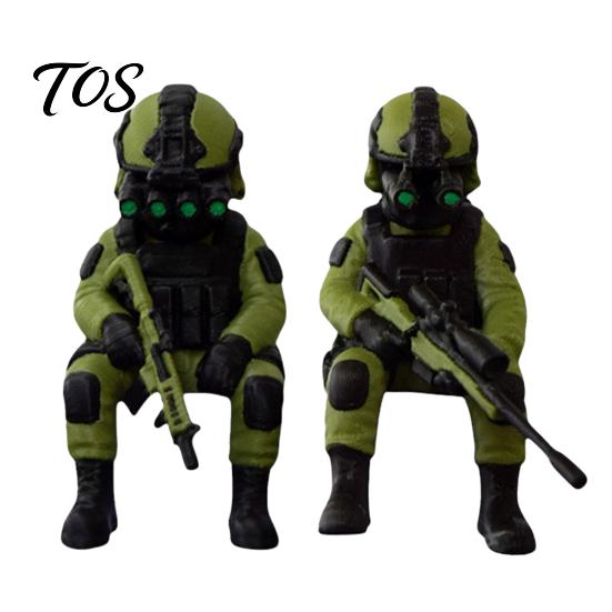 Подарок для военного хоббиста 3D-печатная фигурка солдата на стол, модель, миниатюрная фигурка-орнамент для дома, офиса, автомобиля и коллекционеров